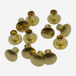 Early Brass Data Plate Rivet Set for Ford GPW (set of 12)