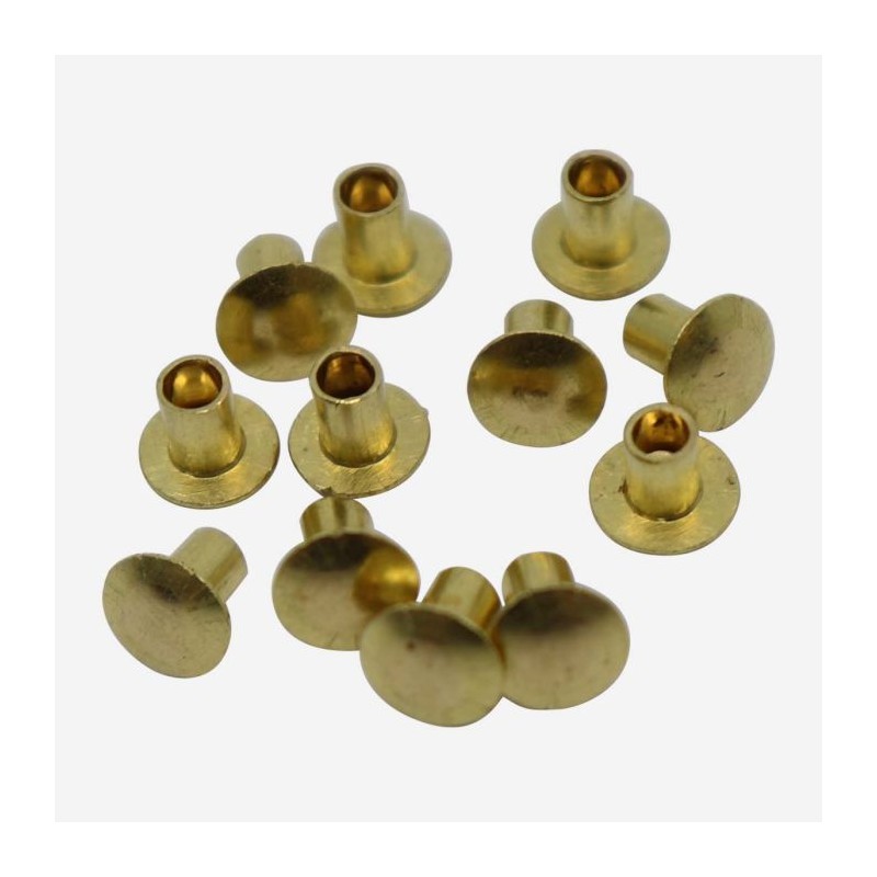 Early Brass Data Plate Rivet Set for Ford GPW (set of 12)