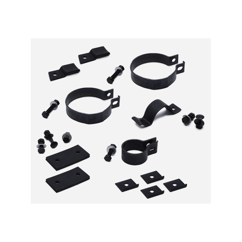 Kit de fixation de silencieux d'échappement rond pour Jeep Ford GPW & Willys MB