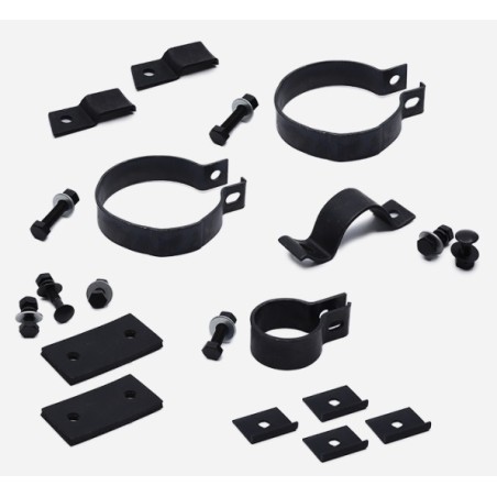 Kit de fixation de silencieux d'échappement rond pour Jeep Ford GPW & Willys MB