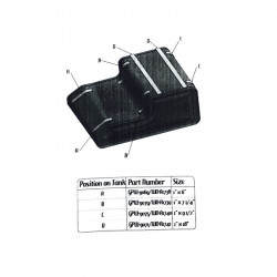 Joe's Motor Pool Fuel Tank Self Adhesive Anti Squeak Felt Kit for  Ford  GP,  GPA,  GPW,  Willys MB Slat & MB